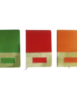LIBRETA CON TAPA DE LINO A5