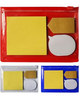 NOTAS ADHESIVAS CON ESTUCHE DE PVC