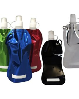 BOTELLA PLEGABLE CON BASE